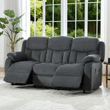 Jocisland 78" Power Reclining Sofa, Electric Recliner Couch, Dark Gray