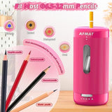 Electric Pencil Sharpener, Auto in & Out, 5 Nibs, 7K+ Uses, Fully Automatic Classroom Pencil Sharpener