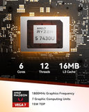 GEEKOM A5 Mini PC, AMD Ryzen 5 7430U, 16GB Upgradable RAM, 1TB SSD