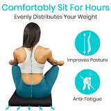 Vive Wheelchair Cushion - Gel Seat Pad for Coccyx, Orthopedic Back Support, Sciatica & Tailbone Pain Relief - Waterproof Cover
