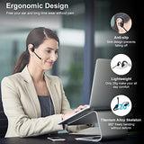 Open Ear Headphones w/Noise Cancelling Mic for Phone PC Computer Laptop