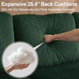 87.4" Oversized 3 Seater Couch, Upholstered Sofa for Living Room