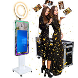 Mirror Photo Booth with 21.5" Touchscreen, APP Control & Instant Printing
