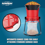 Flowtron Electric Leaf Mulcher & Shredder | Portable Garden Grinder & Chipper for Wet/Dry Leaves, Grass & Pine Needles | Freestanding, Upto 30:1 Mulch Ratio, Adjustable Coarseness