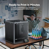 Creality K1 Max 3D Printer, 600mm/s Max High-Speed with Dual Cooling, Smart AI Function, Auto Leveling and Out of the Box, 300x300x300mm Large Print Volume 3D Printer, Ideal for Pros & Hobbyists