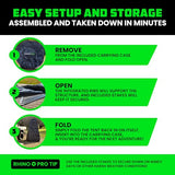 Rhino USA Portable Pop Up Privacy Changing Tent - Ultimate Outdoor Camping Shower, Camp Toilet, Rain Shelter for Beach and Camping - Lightweight and Sturdy, Instant Setup While On-The-Go