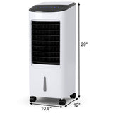 COSTWAY Evaporative Cooler, Portable Air Cooler with LED Display, Remote Control, 7.5-Hour Timing Function, for Home & Office, Cooling & Humidification Function (29-Inch)