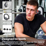 75hrs Bluetooth 5.4 Headphone Sport, 2026 Bluetooth Earbuds Stereo Deep Bass Over Ear Bud with Earhooks