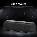 ZSRUIKJN Powered Soundbar Wired Computer Sound Box Desktop Speaker for TV Laptop