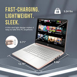 14" HD BrightView Laptop, Intel Celeron N150, 16GB RAM, 416GB Storage (128GB eMMC + 288GB Docking Station Set), Intel UHD Graphics