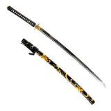Tomoe Blossom Katana, 1045 Carbon Steel Hand Forged Full Tang Sword