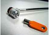 Kensington MicroSaver® Laptop Lock – Master Keyed Cable Lock (Key Round, Steel, 1.8 m, 5.3 mm, Metallic)