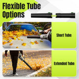 Leaf Blower Cordless, 2 x 4.0Ah with Battery and Charger, 5 Speed & Turbo Mode 650CFM 180MPH Blowers for Lawn Care, Lightweight Electric Leaf Blowers for Lawn
