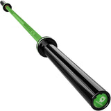 RICHUANG 7ft Olympic Barbell Weight Bar for Weightlifting, Powerlifting, CrossFit Training, 1000 lbs Max Load Capacity, Alloy Steel, 2 Inch Olympic Strength Training Bar for Home Gym Exercises Fitness Equipment 1000LBS-Green