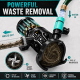 LATCH.IT V2.0 RV Macerator Pump 12VDC | 12-15GPM Macerator Pump for RV | 10-Feet Lift RV Waste Pump Macerator | Self-Priming & Portable | Portable RV Waste Pump w/Fittings, Hoses & Clamps!