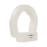 VMS Deluxe Bolt-On Hinged Raised Toilet Seat - Available in Elongated & Standard Styles, 300 lbs Weight Capacity (Standard)