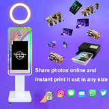 Magic Mirror Photo Booth with Printer and Camera, Portable Photo Booth