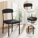 Round Dining Table Set for 4, Kitchen Table and Chairs for 4, Circle Table Round Pedestal Dining Room Dinner Dinette Table