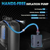 Teamaze Portable Shower,12L/3.2 Gal Solar Camping Shower Bag with Auto Pressure Pump,Portable Outdoor Shower for Camping,Beach,Hiking,RV,Pet Bath