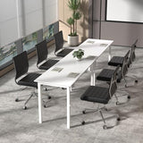 Okeysen Conference Room Table Set of 2, Modern Office Meeting Table, Rectangle Meeting Seminar Desk for Boardroom