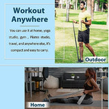 5 Pcs Resistance Bands for Working Out Women and Men, Physical Therapy Bands, Latex Free Elastic and Exercise Bands Set for Stretching, Suitable (Gray)