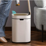 BXFIRS Intelligent Garbage Bin ABS Living Room Bedroom Kitchen Automatic Sensing Storage Trash Cans(D,23 * 23 * 32.5CM)