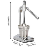 Cast Iron Juicer Hand Press,Effective Stainless Steel Manual Juicer Fruit Squeezer,Home and Kitchen Essentials, Heavy Duty Hand Press Juice Extractor for Fresh Lemonade Orange Juice, Easy to Use