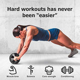Ab Roller Wheel with Knee Pad Mat for Abdominal & Core Strength Training for Men & Women RUBEX