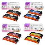 Toner Cartridge Replacement for Dell 3130 330-1198 330-1199 330-1200 330-1204 Works with Dell 3130 3130CN 3130CND Printers