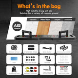 MQRW Push Up Board,Home Gym,Portable Exercise Equipment,Pilates Bar and 20 Fitness Accessories with Resistance Bands and Ab Roller Wheel,Full Body Workout at Home