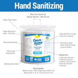Hand Wipes, 1200 CT Refill Roll for Dispensers, Lemon Scent, Sanitizing Wipes with Moisturizing Aloe Vera