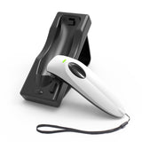 Bluetooth Wireless Handheld Barcode Scanner with Base 2.4G Wireless+USB Wired 1D 2D Barcode Scanner QR PDF417 Data Matrix UPC Rechargeable Bar Code Scanner for Laptops/PC/Android/Apple iOS