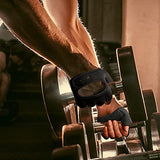 RYMNT Minimal Weight Lifting Gloves,Short Micro Workout Gloves Grip Pads with Full Palm Protection & Extra Grip, BK-XS