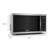 Whirlpool WMCS3019RS Countertop Microwave with Turntable 0.9 Cu. Ft, Steam Clean, 900 Watt Microwave, Stainless Steel