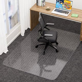 Office Chair Mat for Low Pile Carpet with Lip, 46" x 72" Clear Plastic Floor Protector