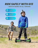 Gyroor Self Balancing Scooter New G13 All Terrain Balancing Scooter with LED Lights, Self Balancing Off Road with Bluetooth for Kids ages 6-12 and Adults-Black