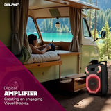 Dolphin X-BASS Portable Party Bluetooth Speaker with Bass Boost, LED Lights, & 100 RMS Watts of Power, 25-Inch Tall