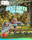 Gyroor H40 Kids Electric Scooter, 180W Motor, Up to 10 MPH, LED Display & Colorful Lights, Adjustable Height, for Boys & Girls Ages 8-12, Great Birthday Gift,H40-Blue