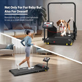CIIHI Dog Treadmill for Medium Small Dogs - 265lbs Weight Capacity Pet Running Machine with 360° Rotatable Display - 2 in 1 Treadmill for Pet Fitness