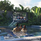 SYLVOX 75'' Outdoor Google TV Waterproof 4K QLED Television, Built-in Chromecast Voice Assistant 15W Stereo Surround SYLVOX