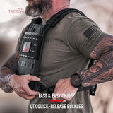 Wolf Tactical Fitness Weighted Vest Men Women - Adjustable Weight, Rucking, Black