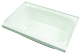 Bathtub with Left Drain, Scratch-Resistant ABS Acrylic Lippert Components