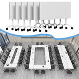 Folding Conference Table with Silent Wheels for Office