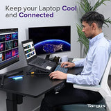 Targus Laptop Cooling Pad for Laptops up to 17-inches, Dual High-Speed Fans Chill Mat + 4-Port USB Hub Laptop Fan Cooling Pad for Work