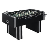 Pemberly Row Contemporary Wood Foosball Table with Score Counters, Black Finish, Sturdy Play Surface & Steel Rods – Indoor Game Table for Family, Adults, Teens & Game Rooms
