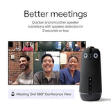 Meeting Owl 4+ 360-Degree, 4K Smart Video Conference Camera, Microphone, and Speaker (Automatic Focus, Zooming