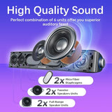 Nylavee Computer Speakers with Subwoofer, 2.1 PC Speakers System with Bluetooth 5.4 & 3.5mm Aux-in, 60W Peak Power