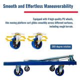 Foldable Platform Truck Dolly with Swivel Wheels, Heavy Duty Moving Platform Hand Truck