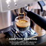 Ninja Luxe Café Premier 3-in-1 Espresso Machine, Drip Coffee, & Rapid Cold Brew | Built-in Coffee Grinder, Hands-Free Milk Frother, Assisted Tamper for Cappuccinos & Lattes | Stainless Steel | ES601