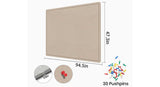 Extra Large Bulletin Board 96" x 48", Felt Pin Board, Beige Brown